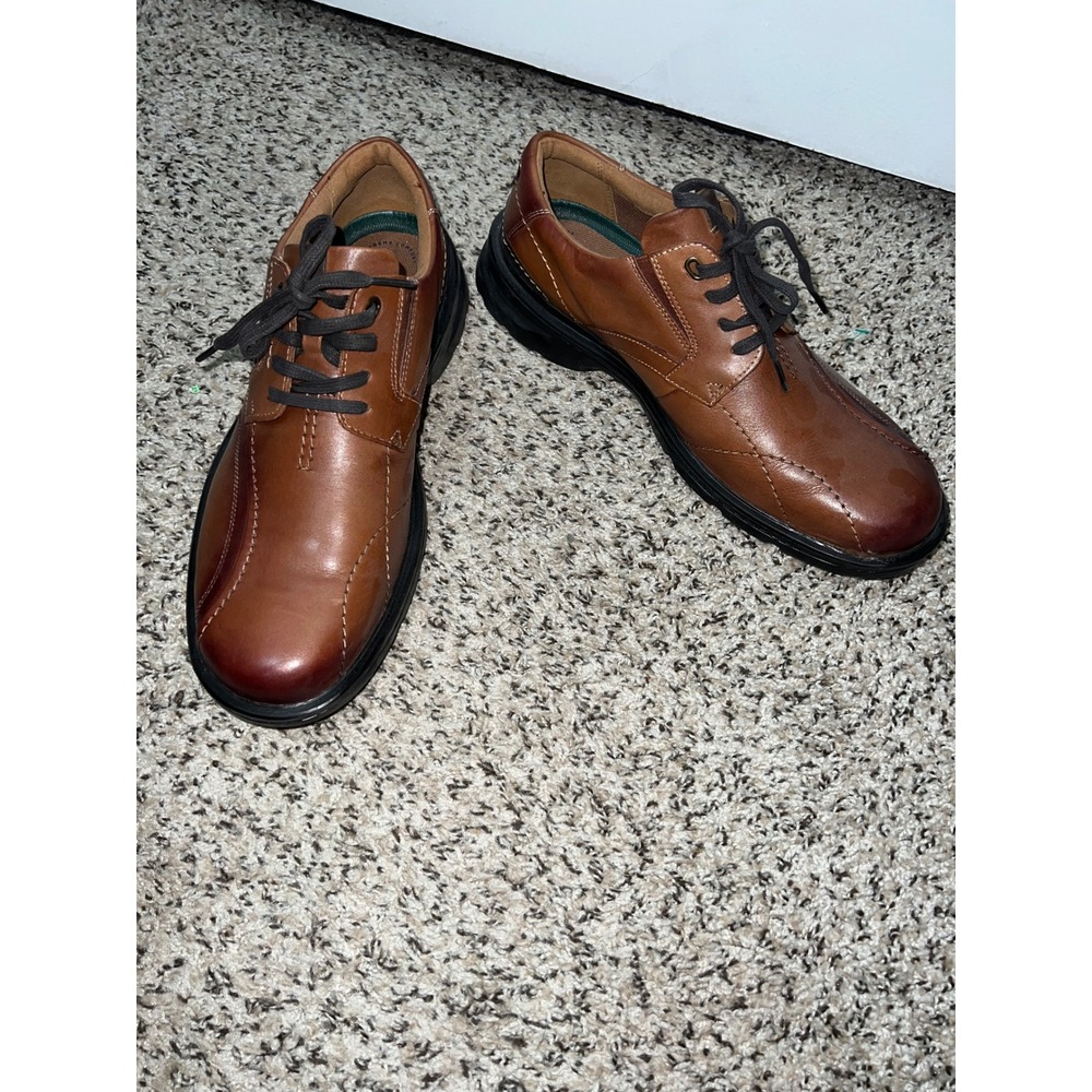 Clarks Collection Extreme Comfort Mens 13 Brown Leather Oxford Shoes